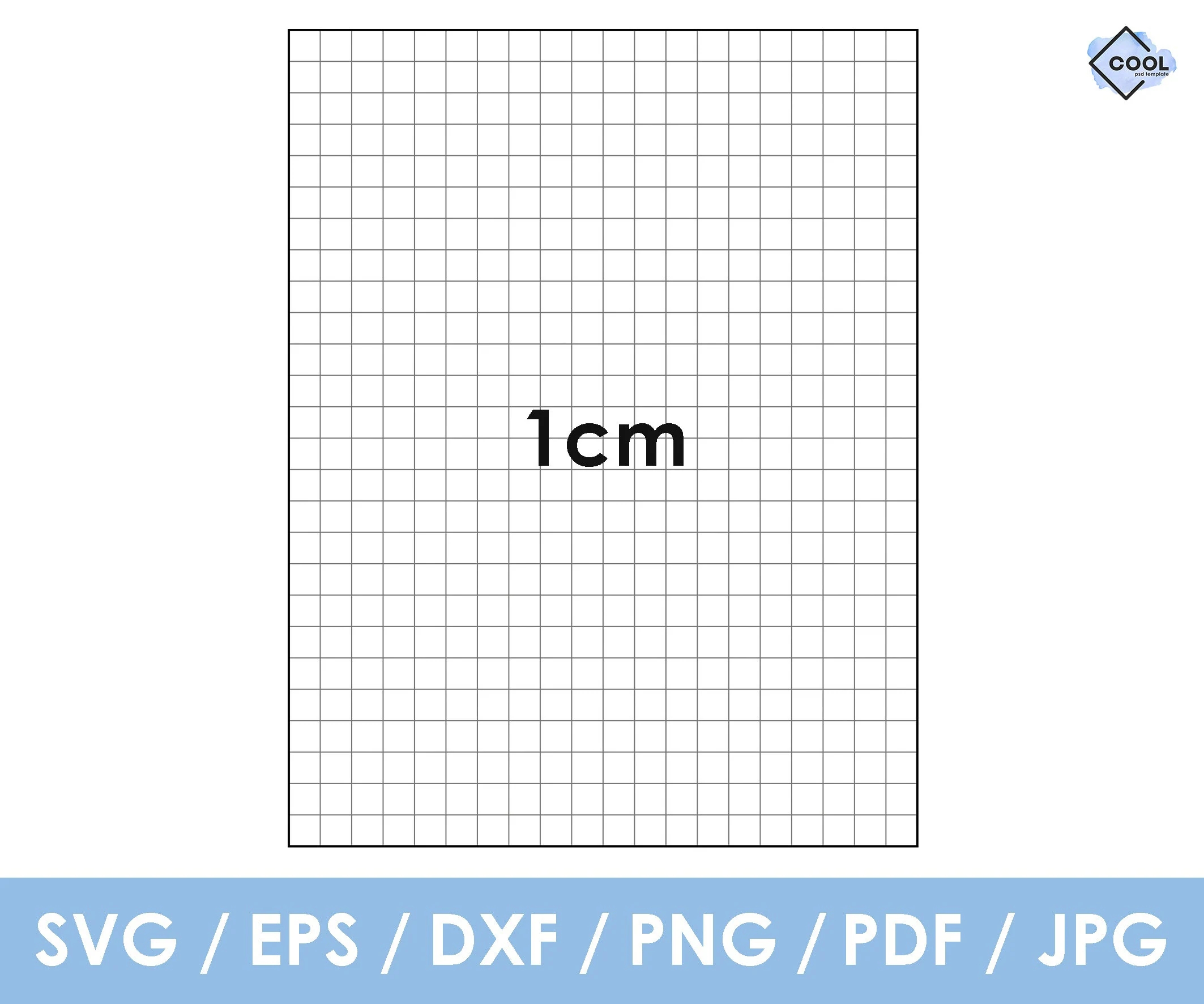 1 Cm Graph Grid Cross Stitch Paper Pdf Svg Png Printable Instant Download Etsy