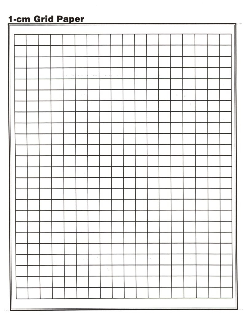 1 Cm Graph Paper Printable PDF 1 Centimetre Graphing Paper Get Graph Paper