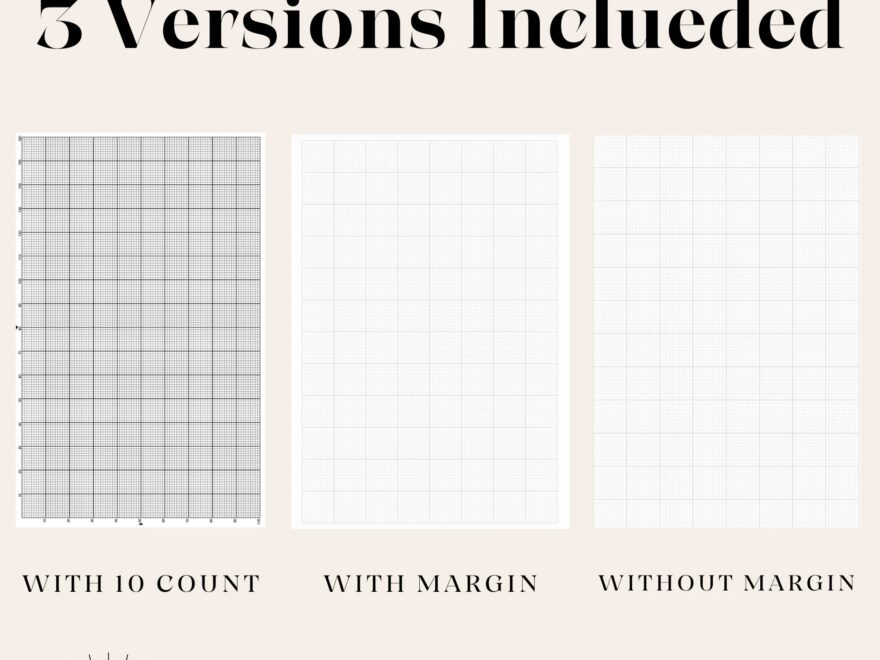 10 Squares Per Inch Graph Paper 10x10 Graph Paper Printable Graph Paper Cross Stitch Paper A4 Letter Printable Grid Paper Helpful Etsy