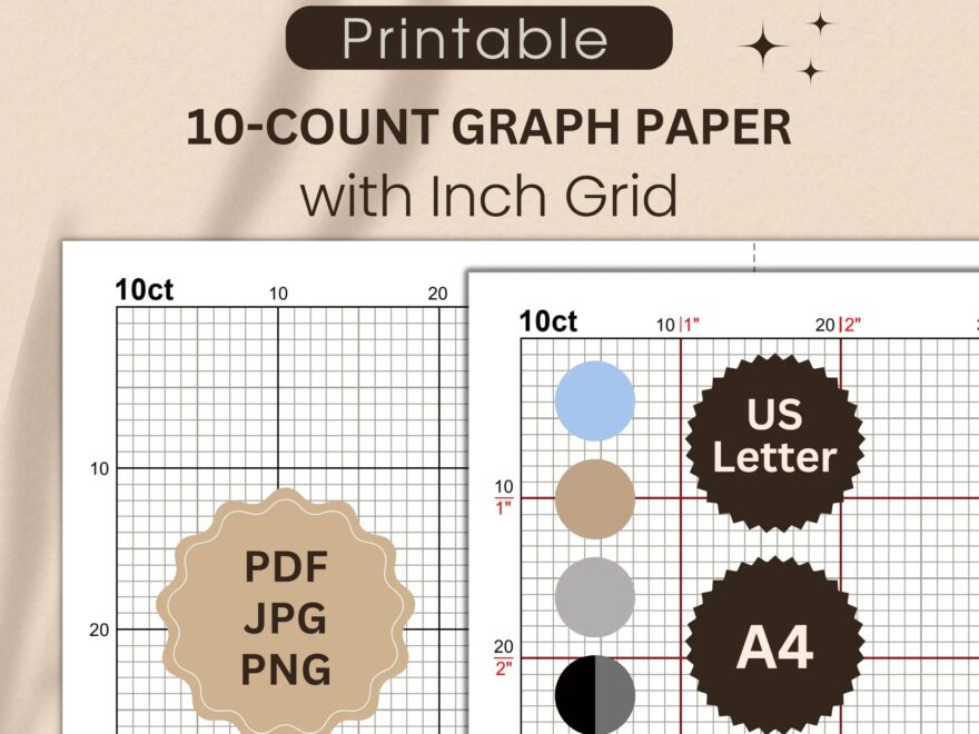 10x10 Graph Paper Etsy