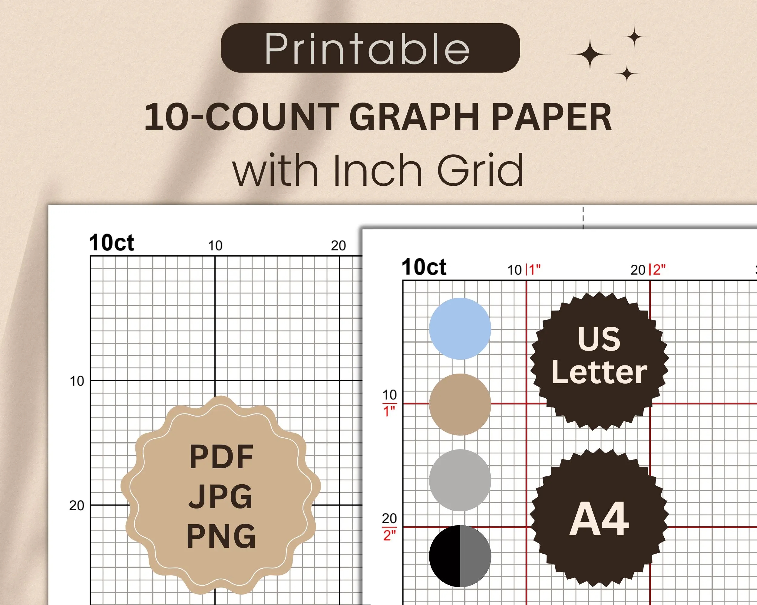 10x10 Graph Paper Etsy