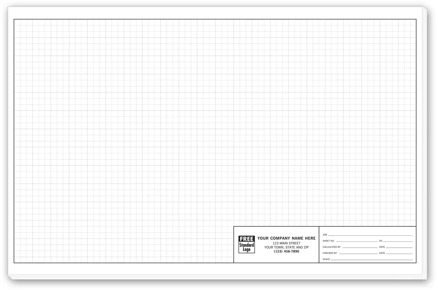 Graph Paper 1/4 Inch