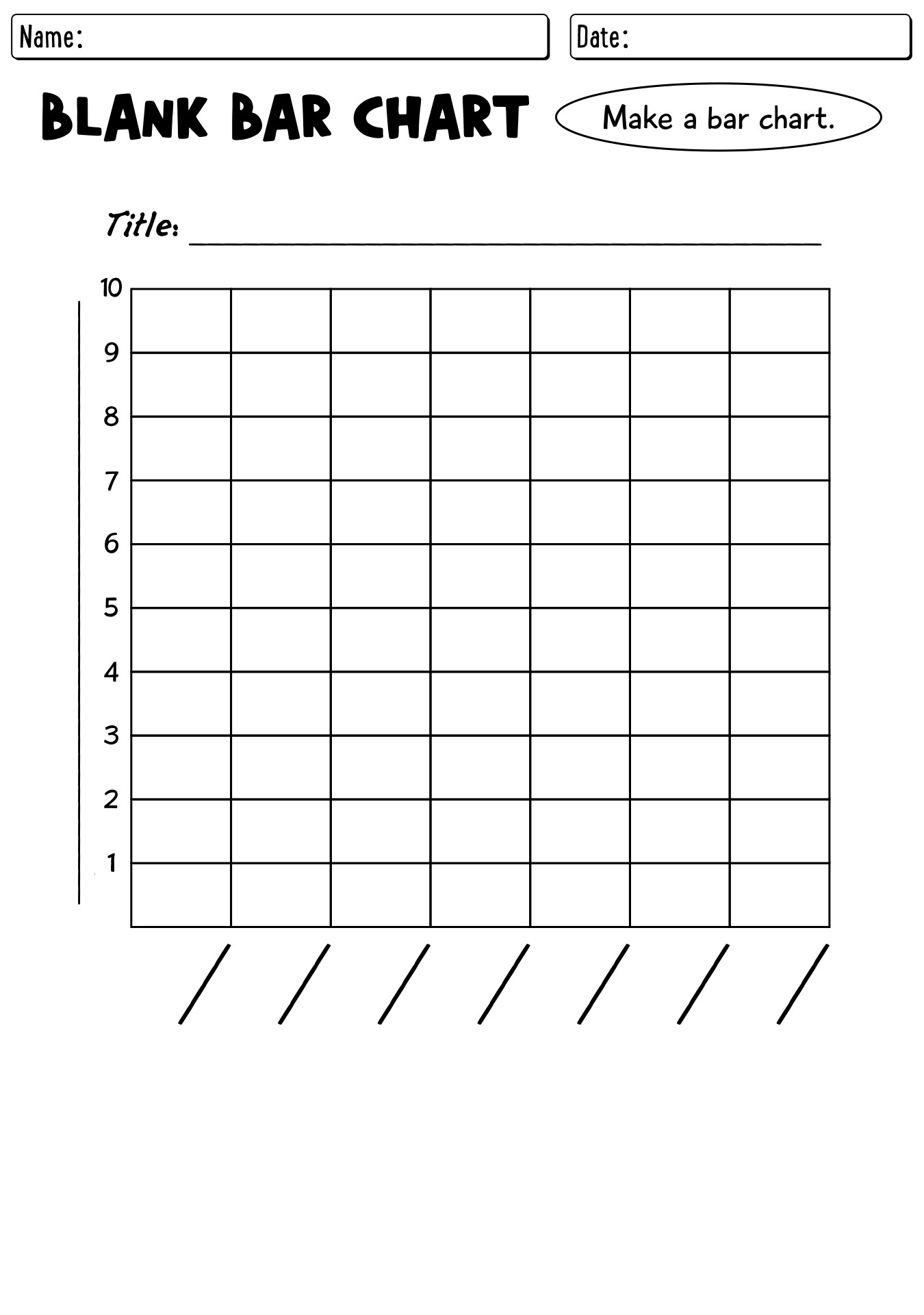 Bar Graph Worksheet Templates
