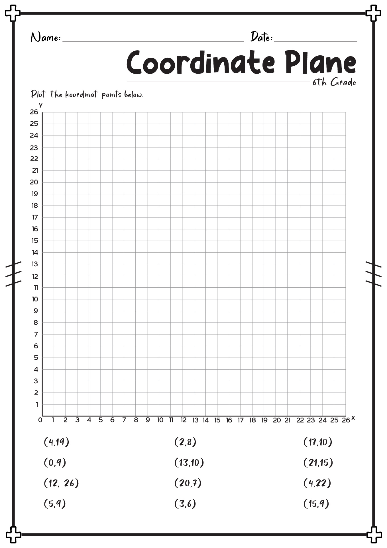 12 Coordinates Worksheets 5th Grade Free PDF At Worksheeto