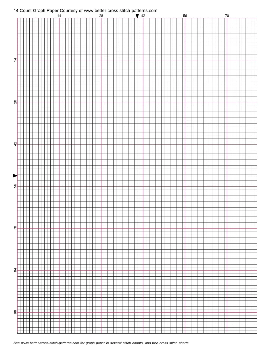 14 Count Cross stitch Graph Paper Download Printable PDF Templateroller