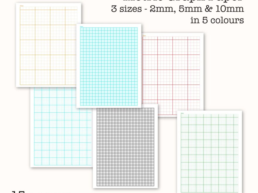 15 Metric Scale Graph Papers Centimetre Graph Paper Digital Graph Paper PDF Printable Instant Download Etsy
