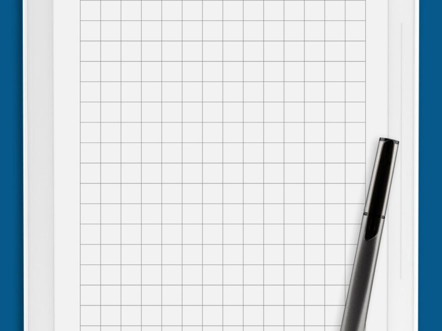 1cm Blue Graph Paper PDF Template Download Now