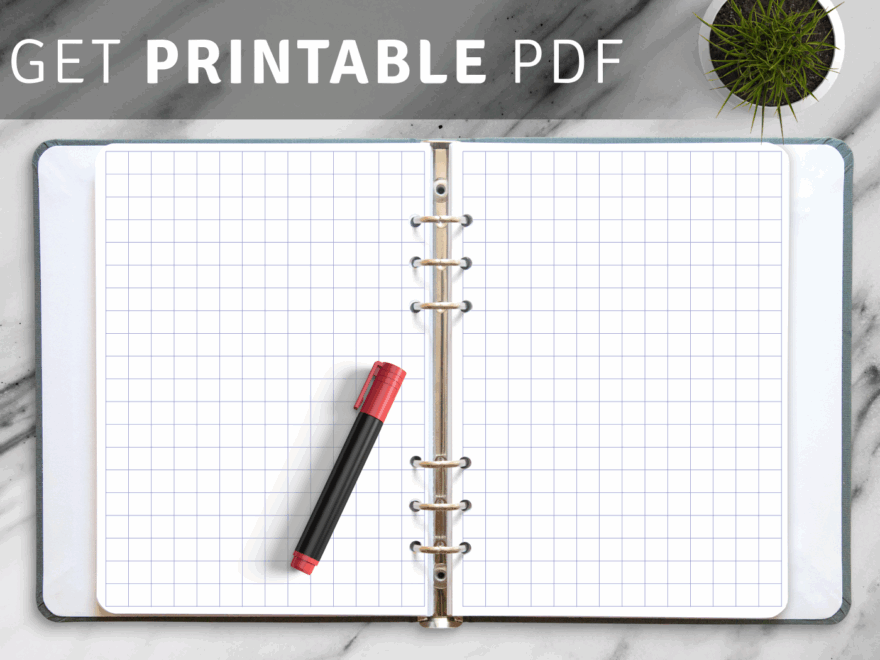 1cm Blue Graph Paper PDF Template Download Now