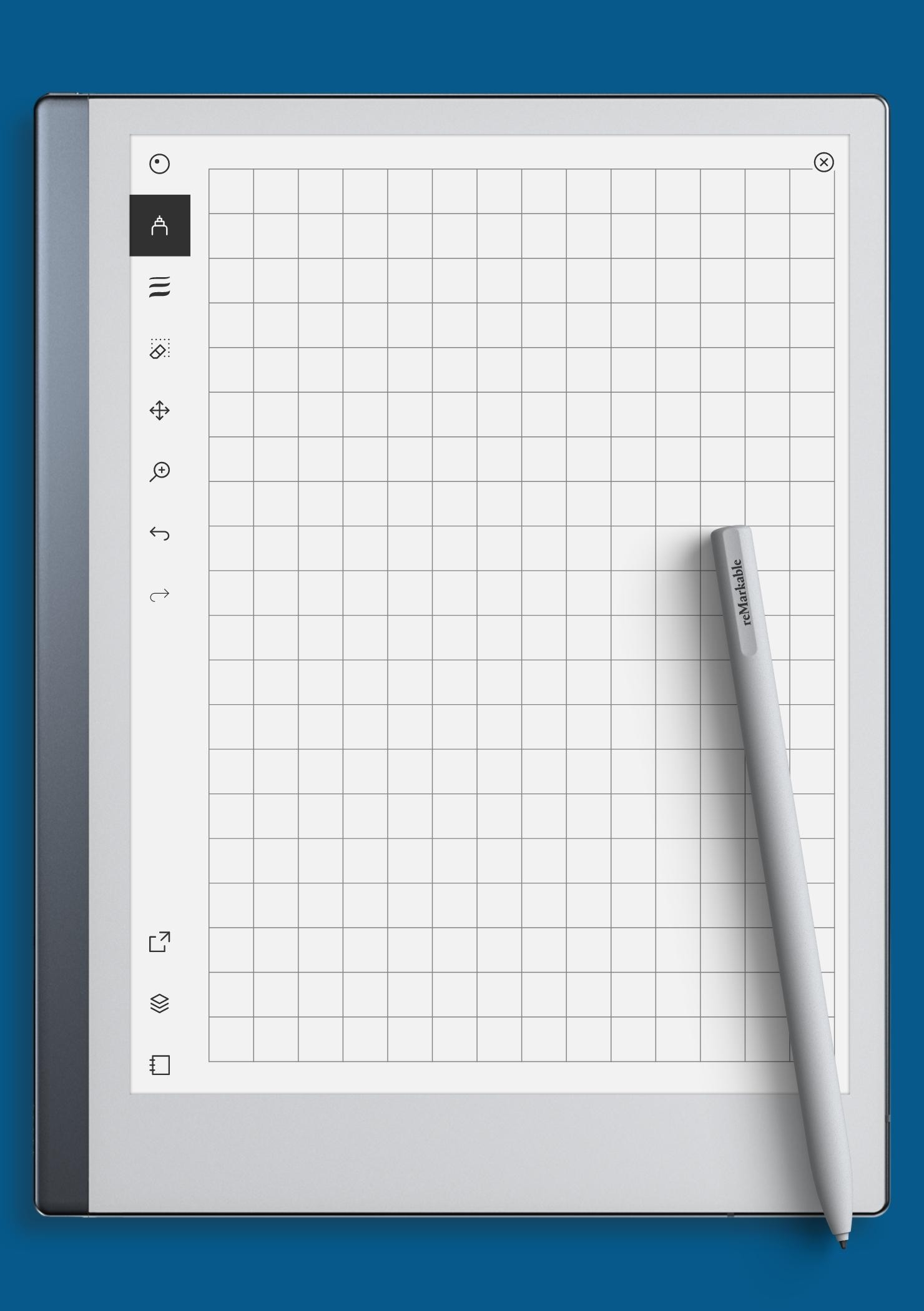 1cm Blue Graph Paper PDF Template Download Now