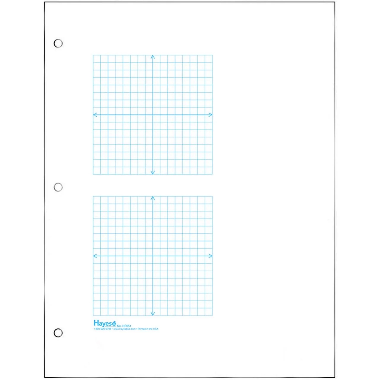 2 Grid Coordinate Plane Graph Paper 1 4 Squares And Accentuated Axes With Arrows Right Half Blank Double Sided Blue Lined 500 Sheet Ream Three Hole Punched Walmart