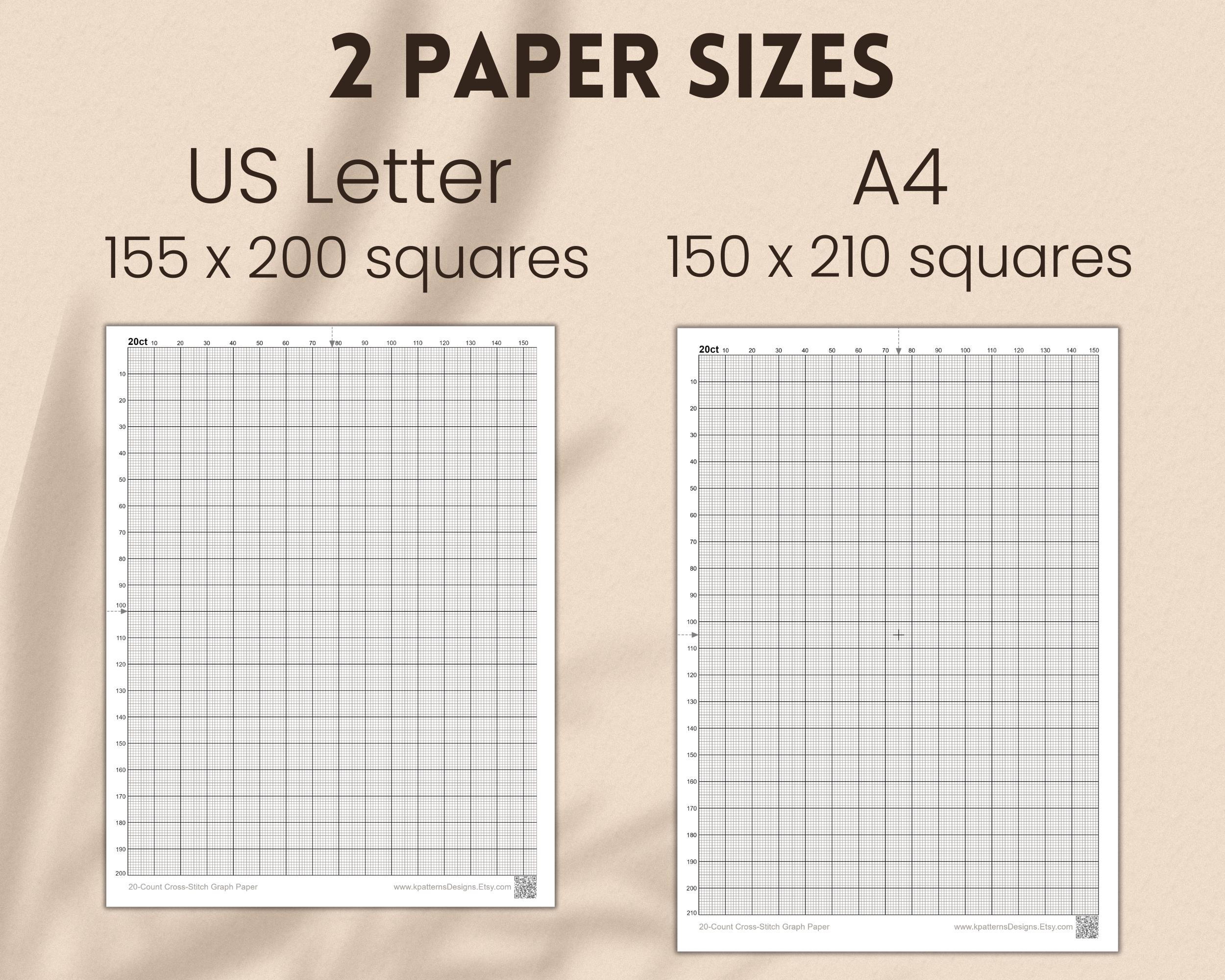 20 count Graph Paper For Cross stitch With Inch Grid Printable Cross stitch Grid For Creating Your Own Designs Letter A4 PDF JPG PNG Etsy 20 count Graph Paper For Cross stitch With Inch Grid Printable Cross stitch Grid For Creating Your Own Designs Letter A4 PDF JPG PNG Etsy