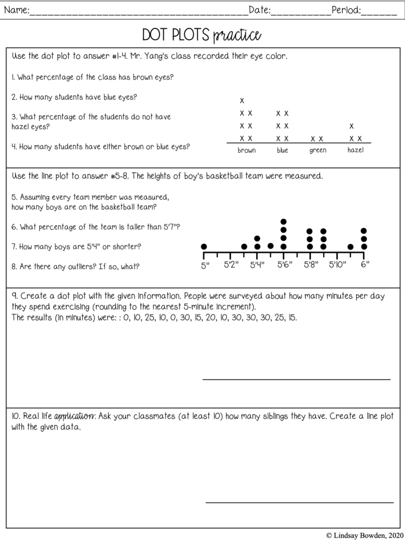 Dot Plot Graph For Kids
