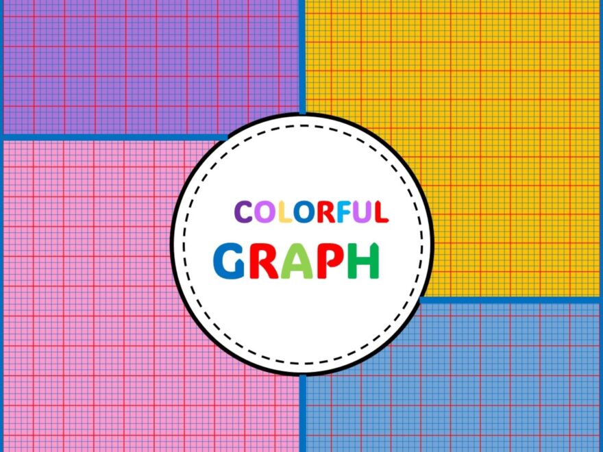 20 Sheets Colorful Graph Paper Multi Squares Made By Teachers