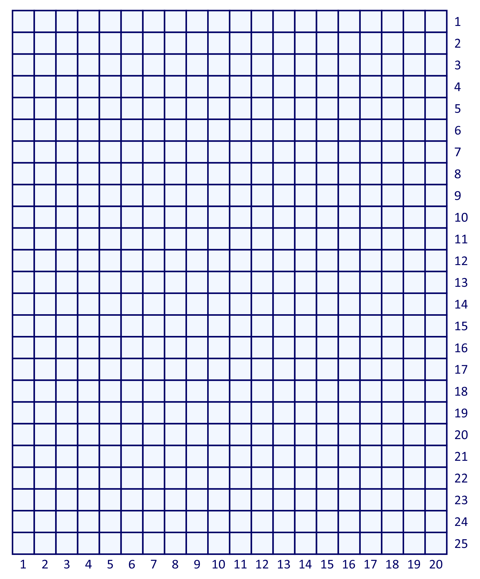 20 X 20 Grid 10 Free PDF Printables Printablee