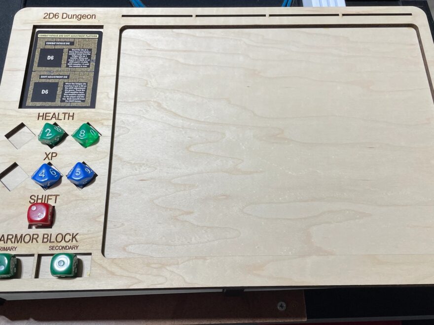 2D6 Dungeon Simple Player Game Board Etsy