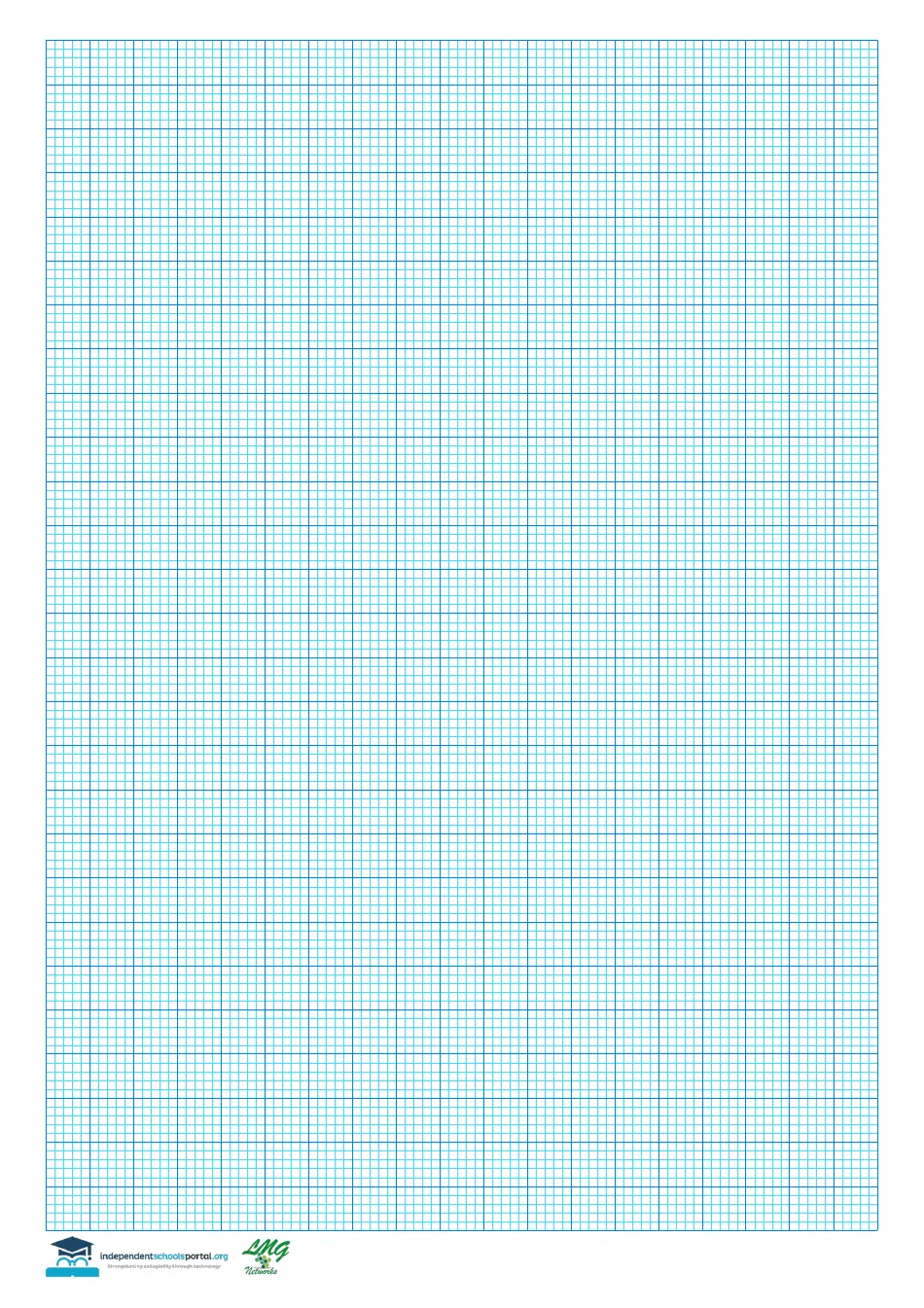 Large Print Printable Graph Paper