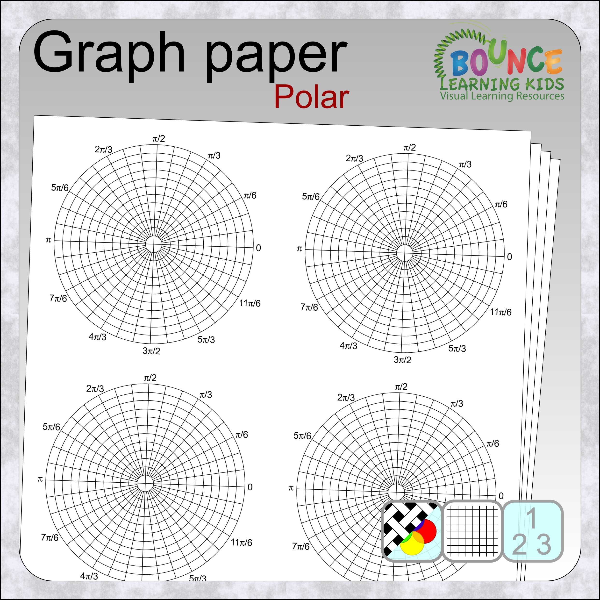 30 Very Useful Polar Graph Paper Clip Art High Quality