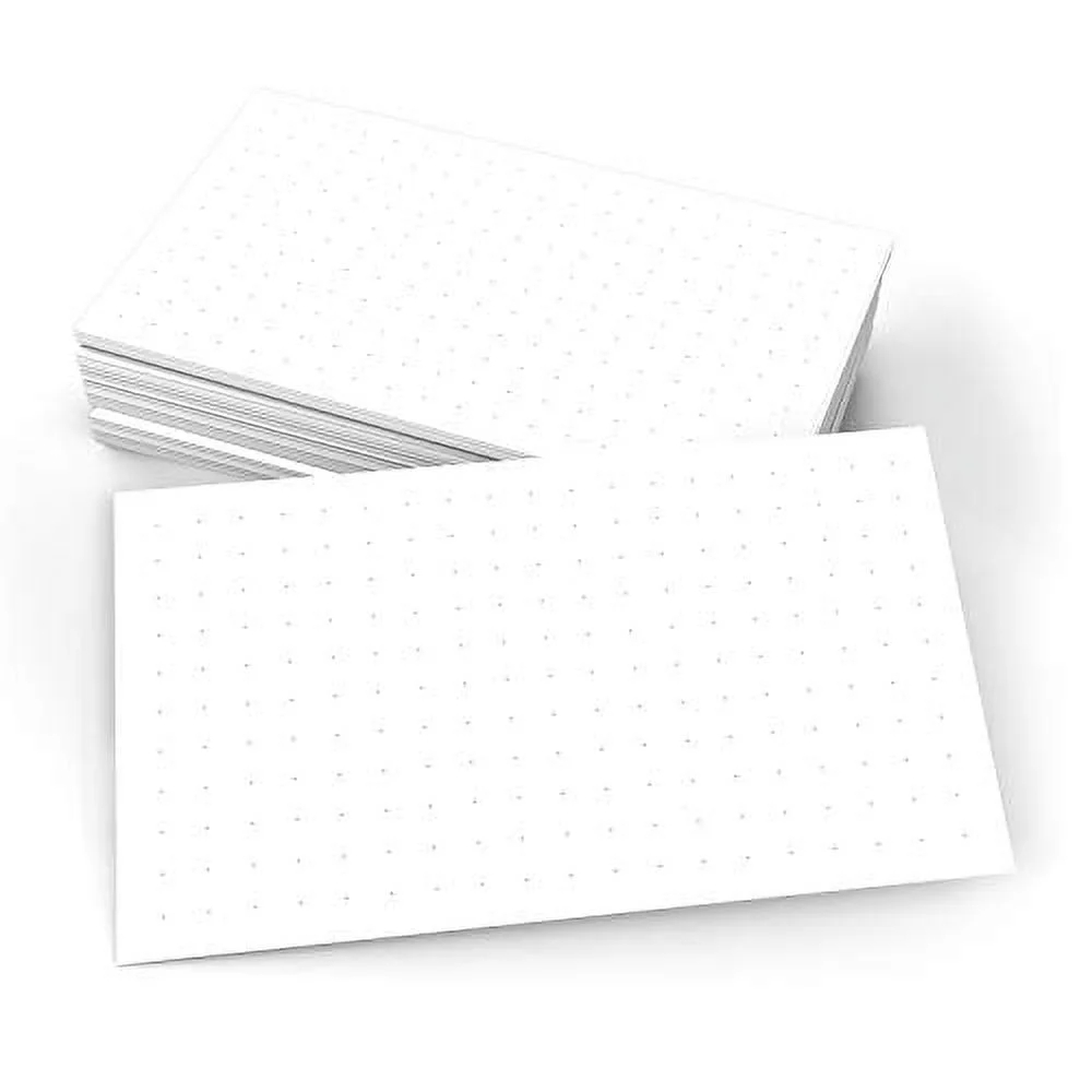 321Done Dot Grid Index Cards Dot Pattern Made In USA Extra Small 3x5 Set Of 50 Dot Bullet 0 25 Double Sided Journal Planning Graph Ruled Grids Thick Heavy Duty Cardstock 1 4