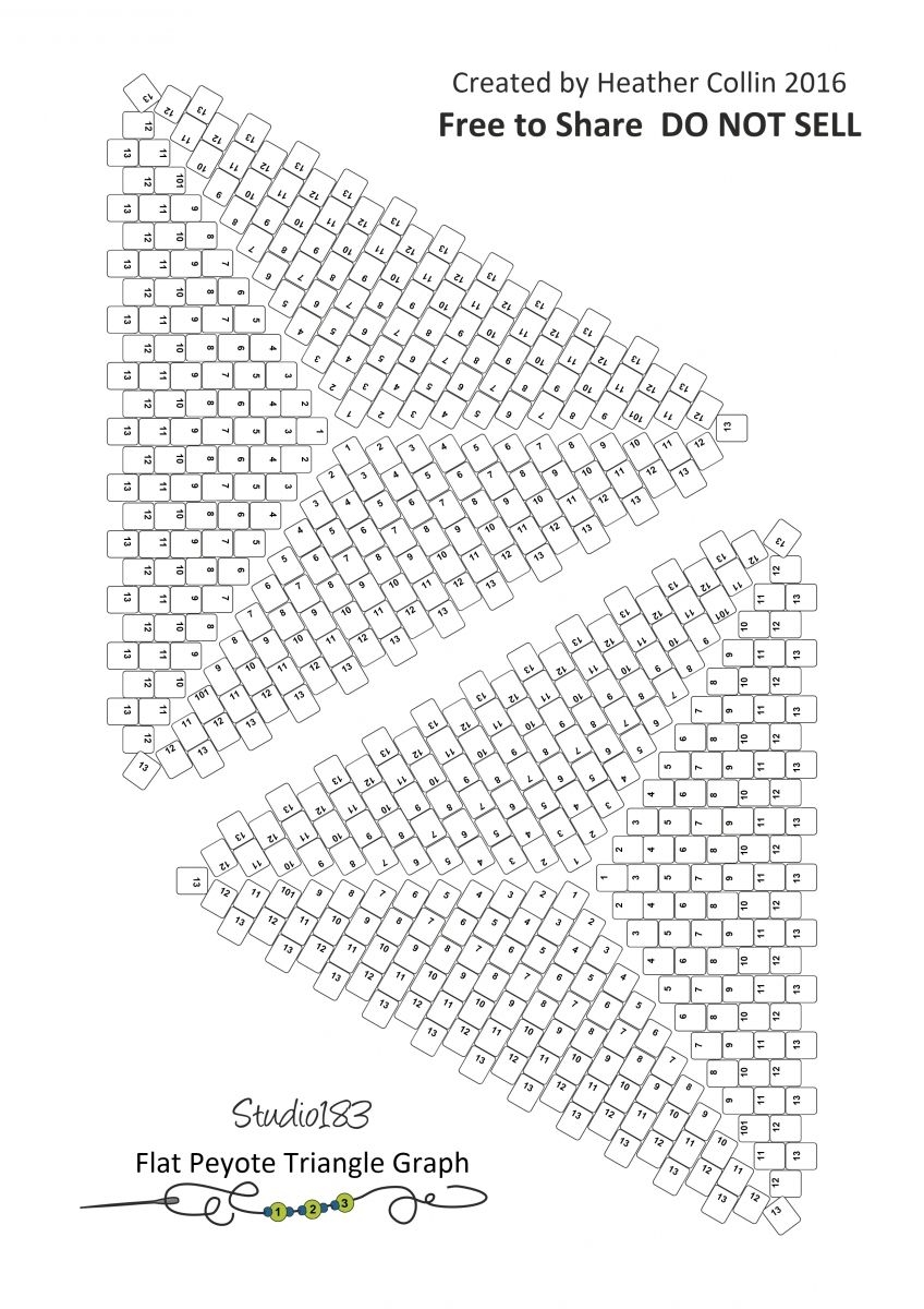 Free Beading Graph Paper Triangle