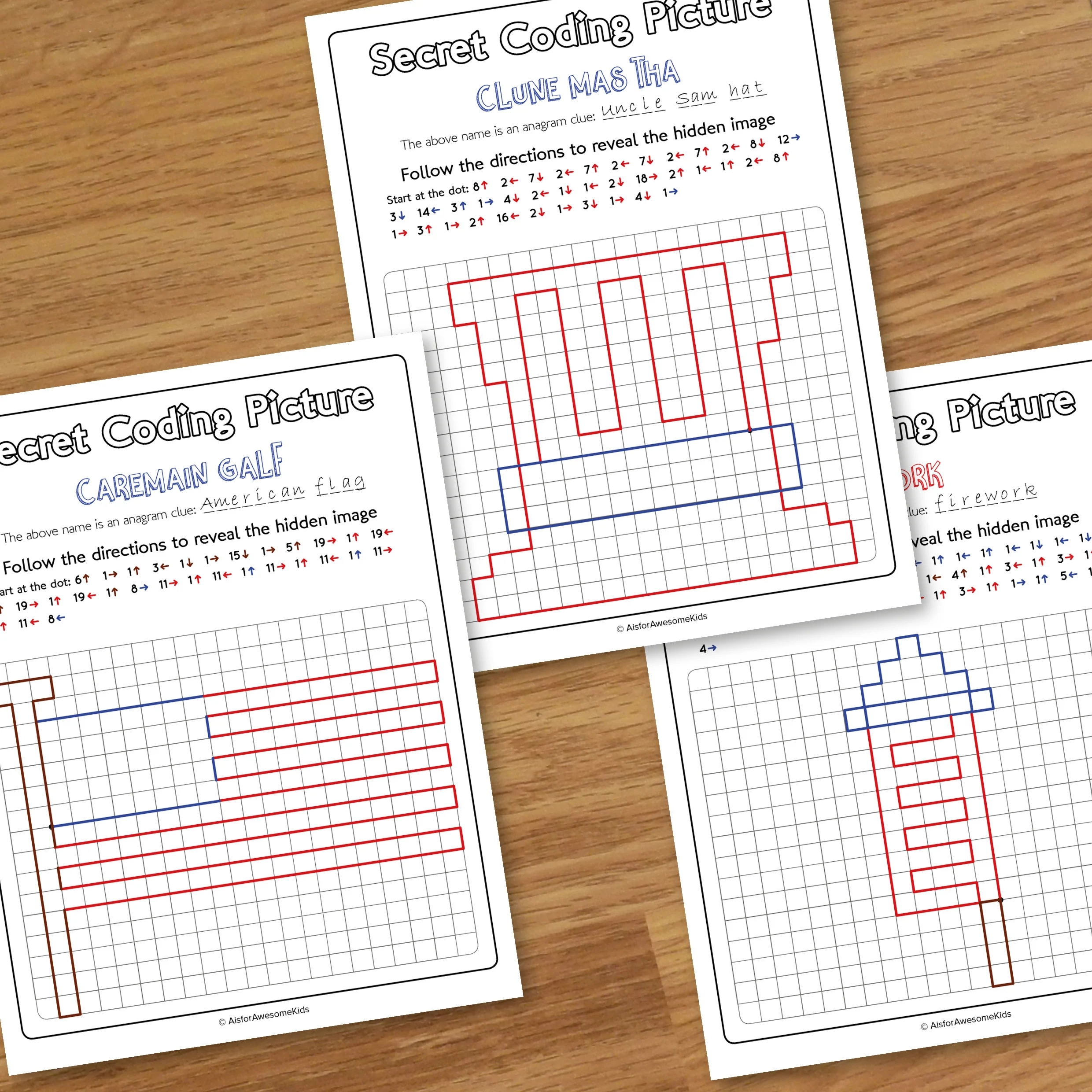 Graph Paper Programming Worsheets