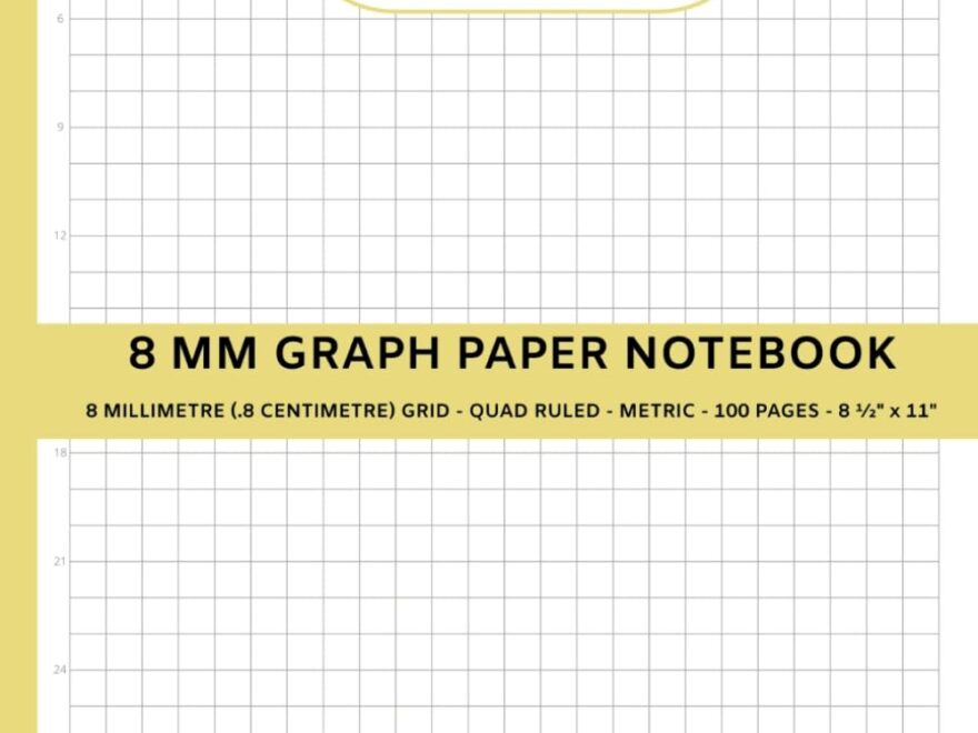 8 MM Graph Paper Notebook 8 Millimetre 8 Centimetre Grid Quad Ruled Metric For College University Math Science Engineers With Number Markers Table Of Contents Grandpa McDonald Books Amazon Books