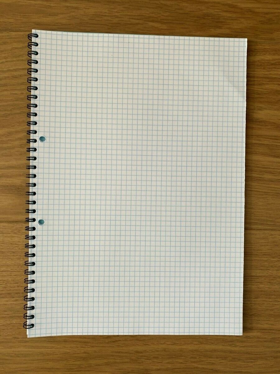 A4 GRAPH PAPER 5MM 0 5CM SQUARED NOTEBOOK SPIRAL BOUND 60 PAGES QUALITY PAPER EBay