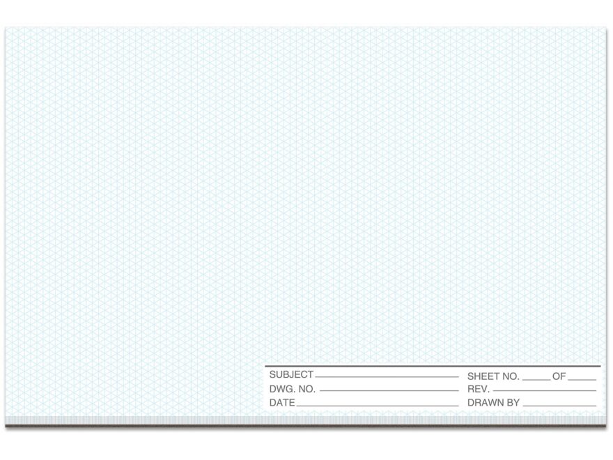 Amazon 1 Pack 50 Sheets 11 X 17 Isometric Graph Paper Pad Landscape For 3D Designs Architecture Landscaping Engineering Drafting Landscape Office Products