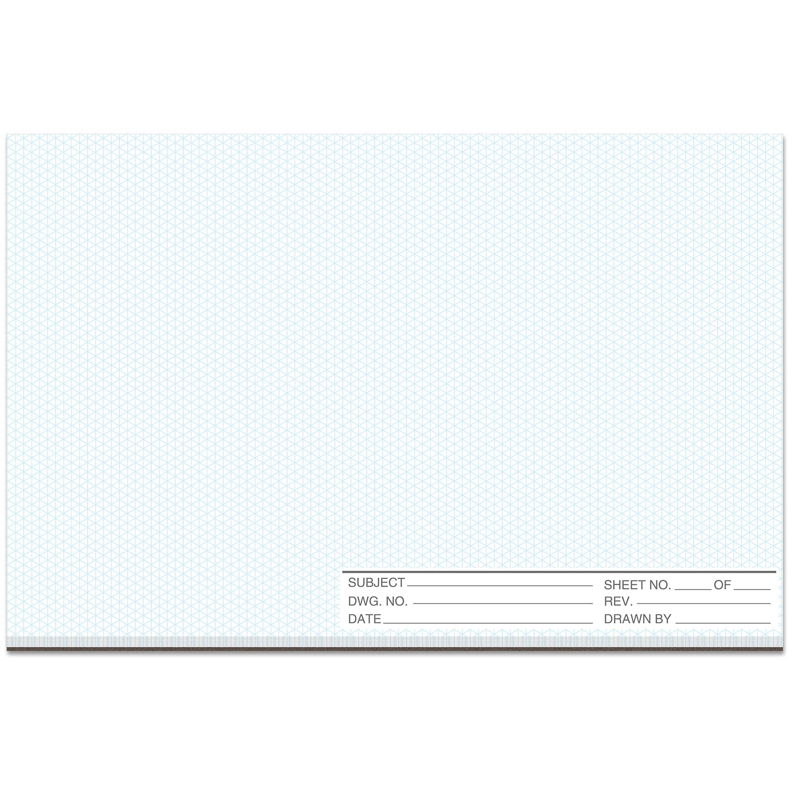 Amazon 1 Pack 50 Sheets 11 X 17 Isometric Graph Paper Pad Landscape For 3D Designs Architecture Landscaping Engineering Drafting Landscape Office Products