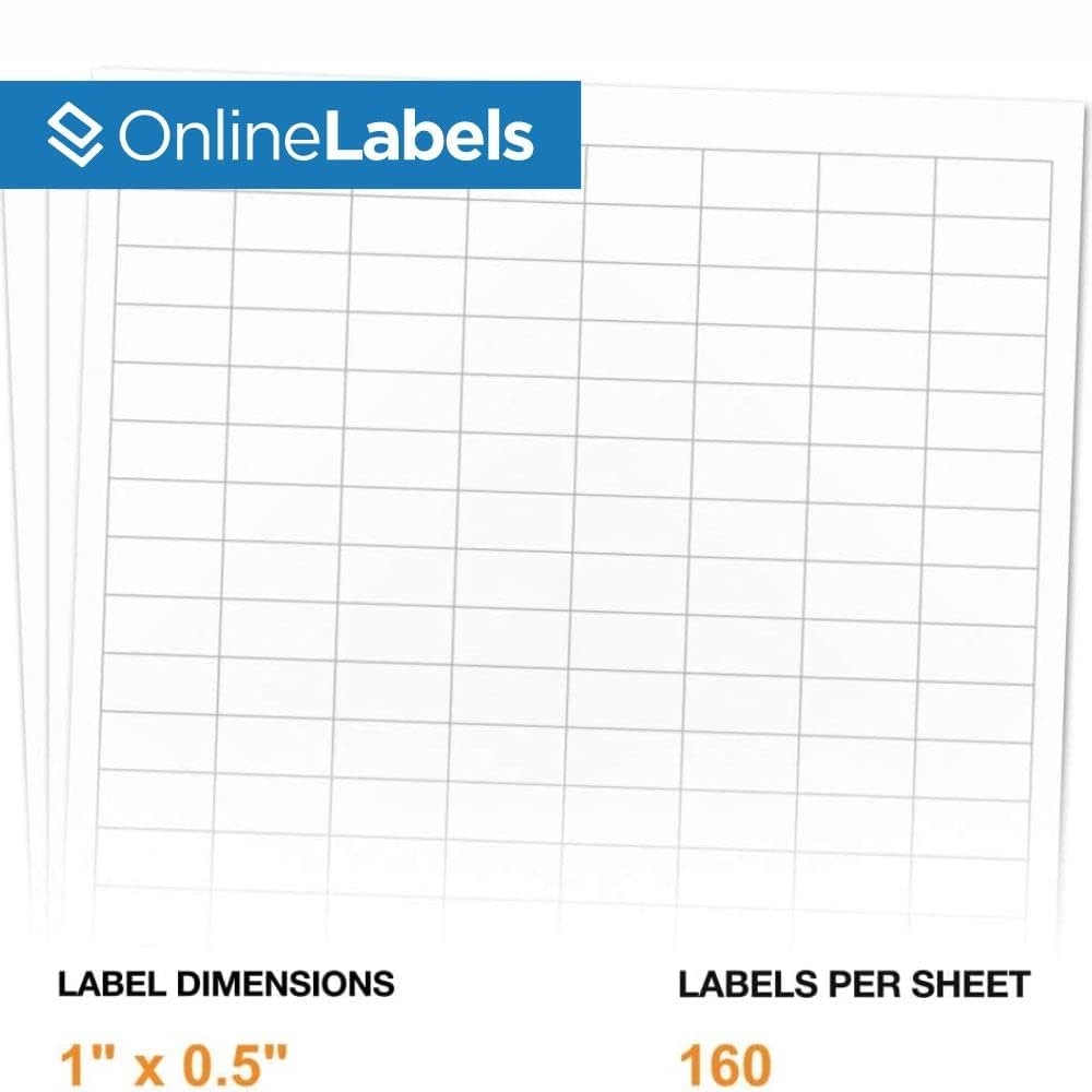 Amazon 1 X 0 5 Extra Strength Barcode Labels Pack Of 16 000 Labels 100 Sheets Inkjet Or Laser Printer Online Labels Office Products