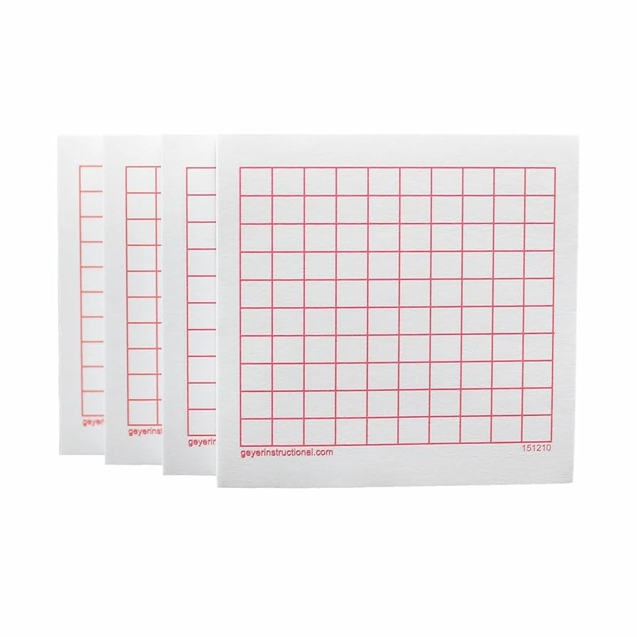 Amazon 10x10 Square Graphing Post It Notes 4 Packs Of 100 Sheets 400 Sheets Total Office Products