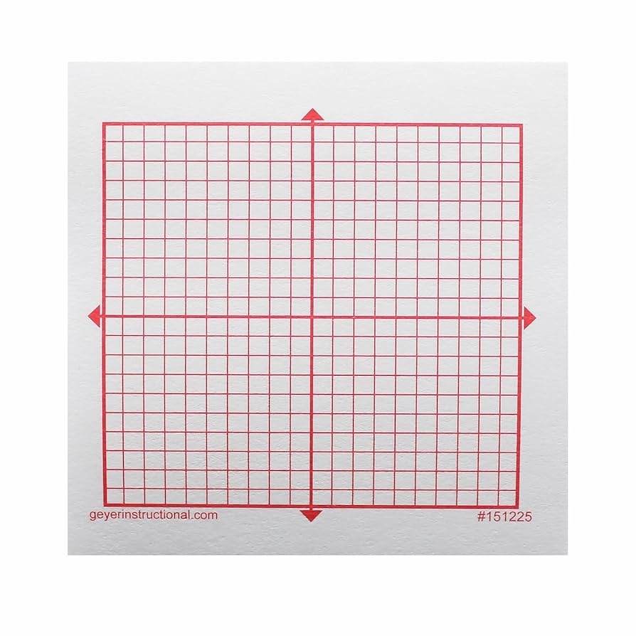 Amazon 20x20 Squares XY Axis Graphing Post It Notes 4 Packs Of 100 Sheets 400 Sheets Total Office Products