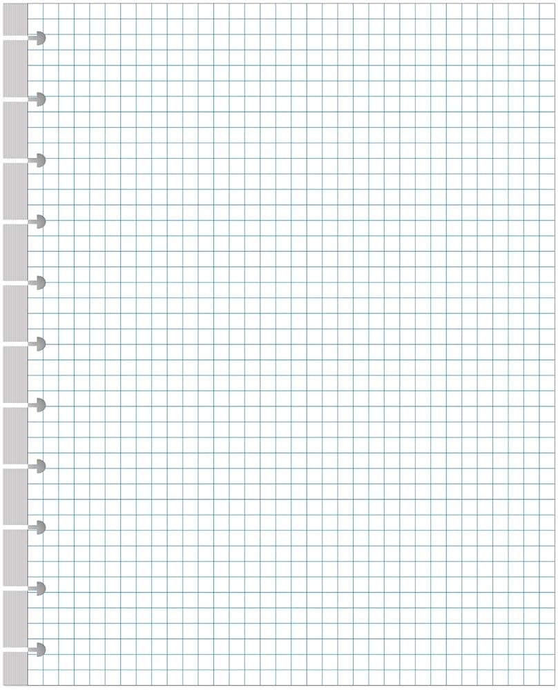 Amazon A4 TUL Discbound Grid Filler Paper 11 Disc Graph Paper Letter Size 100Sheets 200Pages Loose Leaf Paper 100gsm White Paper 8 5 X 11 Office Products