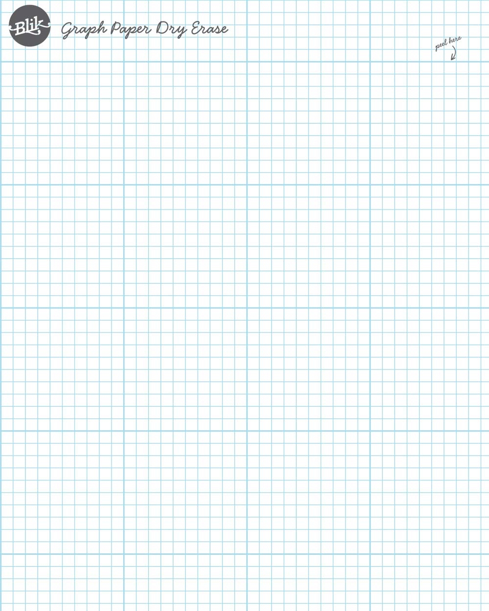 Amazon BLIK Graph Paper Dry Erase Removable Wall Decal Clever Whiteboard Alternative Easy Peel And Stick Design Semi gloss Dry Erase Finish 20 X 26 Inches Office Products
