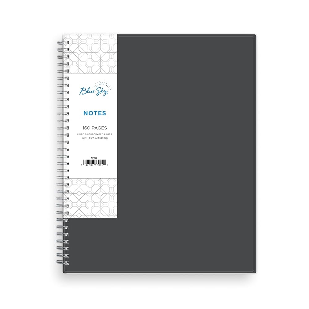 Blue Sky Spiral Notebook Graph Paper
