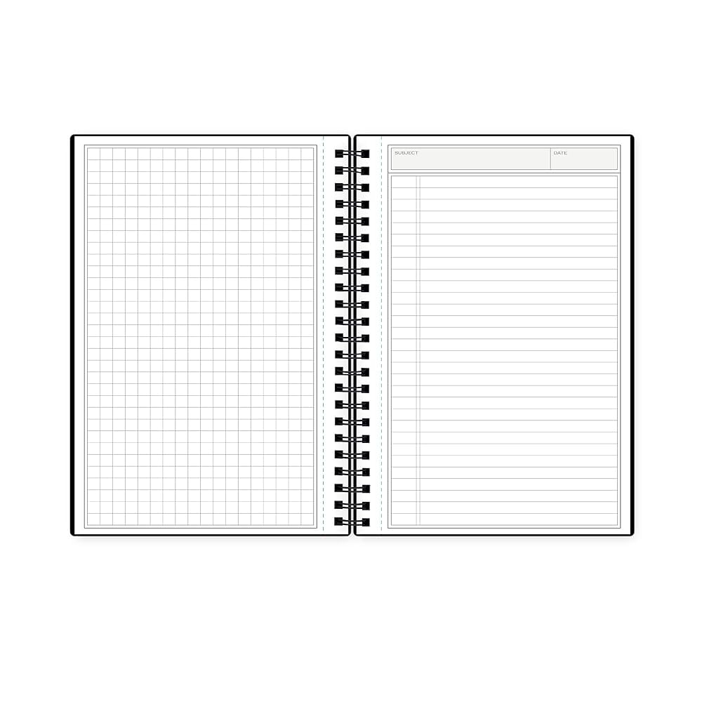 Amazon Blue Sky Professional Vynil Cover Spiral Notebook Black 5 75 X 8 5 160 Pages 0699931254998