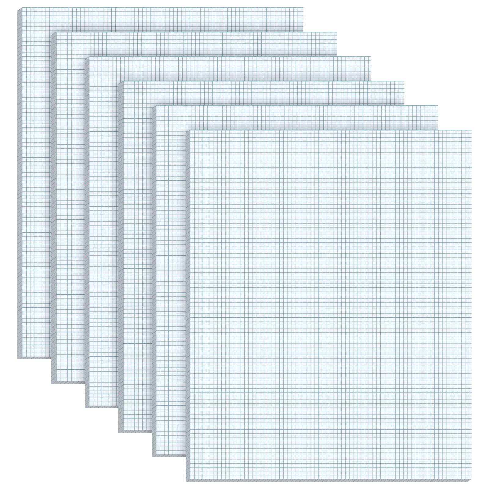Amazon Ctosree 6 Pcs 8 5 X 11 Quadrille Pads 10 Squares Per Graph Paper Pad Back To School Engineer Grid Paper Pad For School Supplies 50 Sheets Pack Blue Office Products