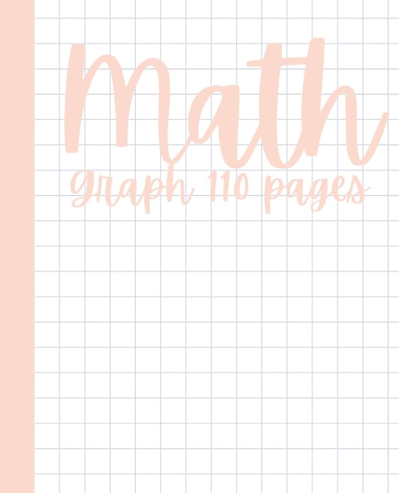 Amazon Cute Math Notebook For School Graph Paper Notebook 110 Pages Medium Size 7 5x9 25 Cute Math Journal For School Math Notebook For Girls STEM For Highschool Students And