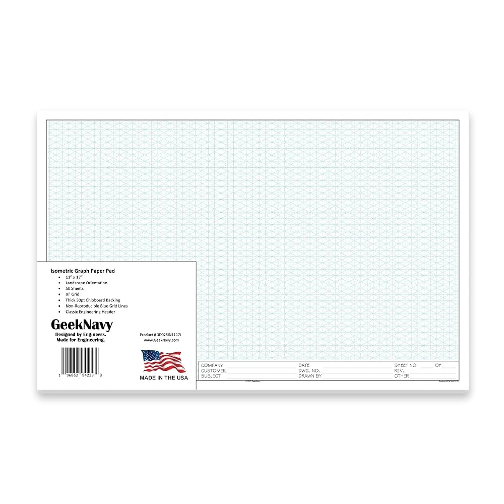 11x17 Isometric Graph Paper