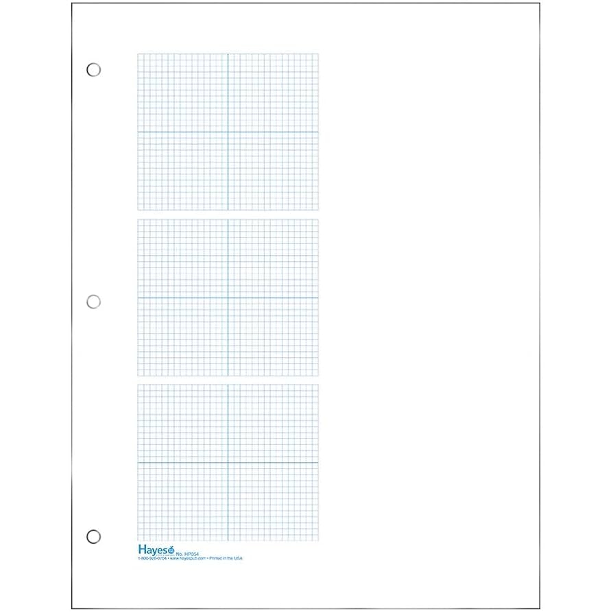 Graph Printable Right Quadrant