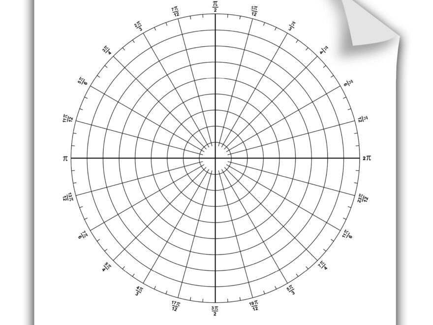 Amazon Geyer Instructional Products 503012 Repositionable Static Cling Polar Graph Chart 24 Height 24 Length White Black Office Products