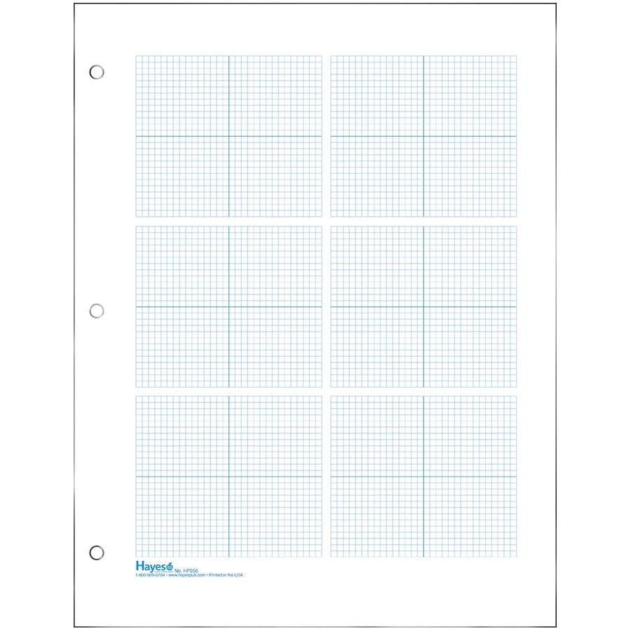 Amazon Geyer Instructional Products 6 Grid Graph Paper 1 8 Squares And Accentuated Axes Double Sided Blue Lined 500 Sheet Ream Three Hole Punched Office Products