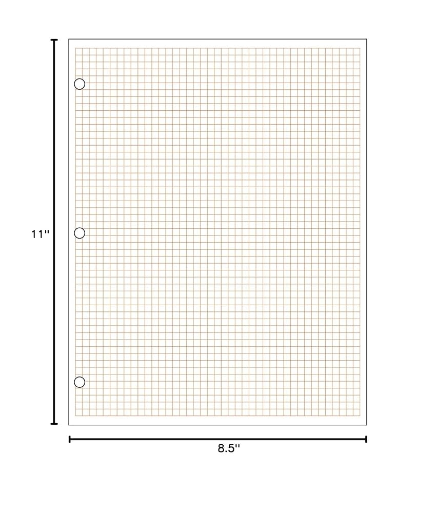 Amazon Geyer Instructional Products Metric Graph Paper 1 2 Cm Squares Double Sided Red Lined 500 Sheet Ream Three Hole Punched Office Products