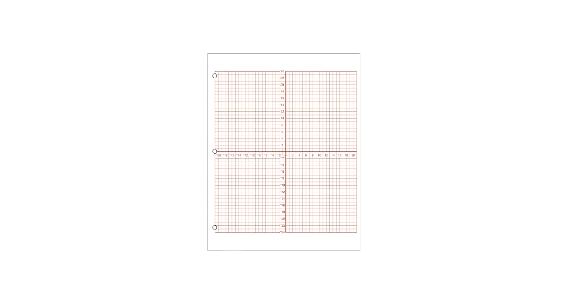 Quadrant Graph Paper Printable