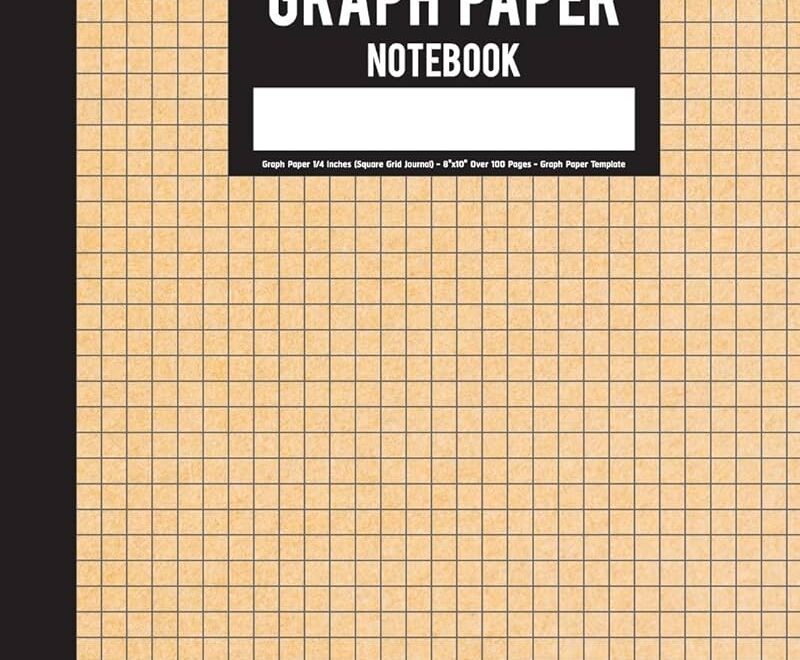 Amazon Graph Paper Notebook Graph Paper 1 4 Inches Square Grid Journal 8 x10 Over 100 Pages Graph Paper Template Graph Paper Notebook 9781719578721 MJ Ternate Books