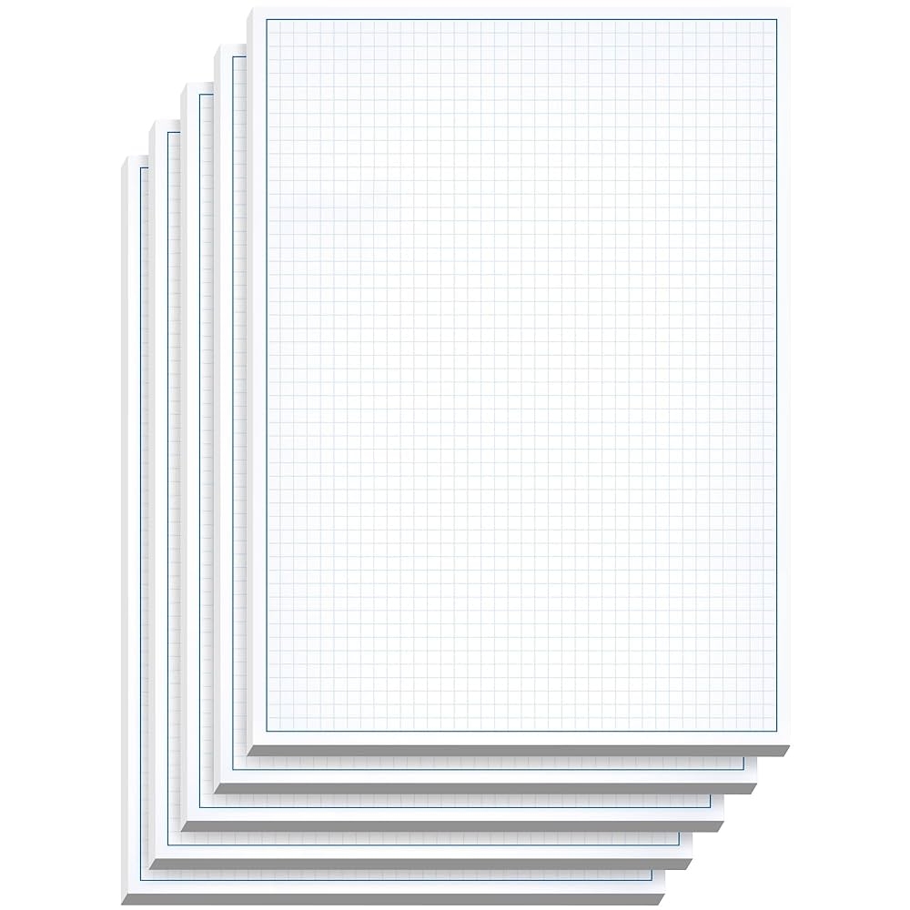 Amazon Graph Paper Pad For Blueprint Drawings Drafting Engineering Drawing And Planning Graph Paper 11x17 Blueprint Quadrille Grid Paper Pads With Blue Lines High Brightness 50 Sheets 5 Pack Office Products