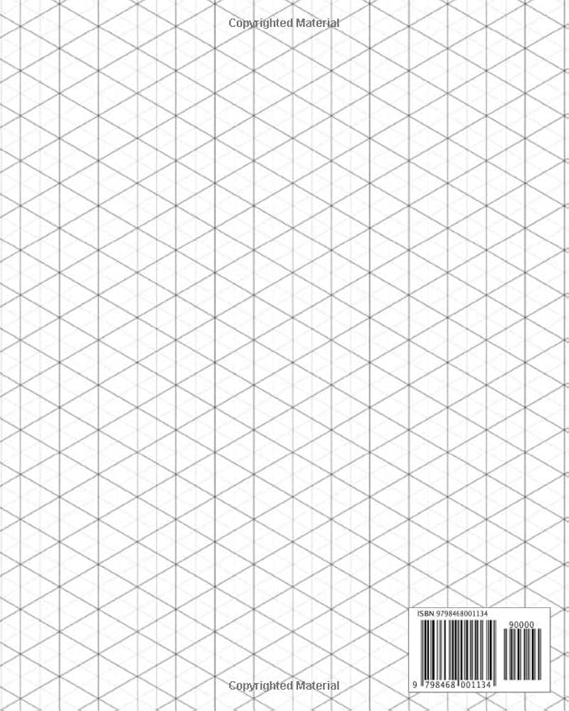 Amazon Isometric Grid Paper Isometric Paper Isometric Graph Paper Pad 8 X 10 120 Pages Matte Cover 9798468001134 Willow Wild 