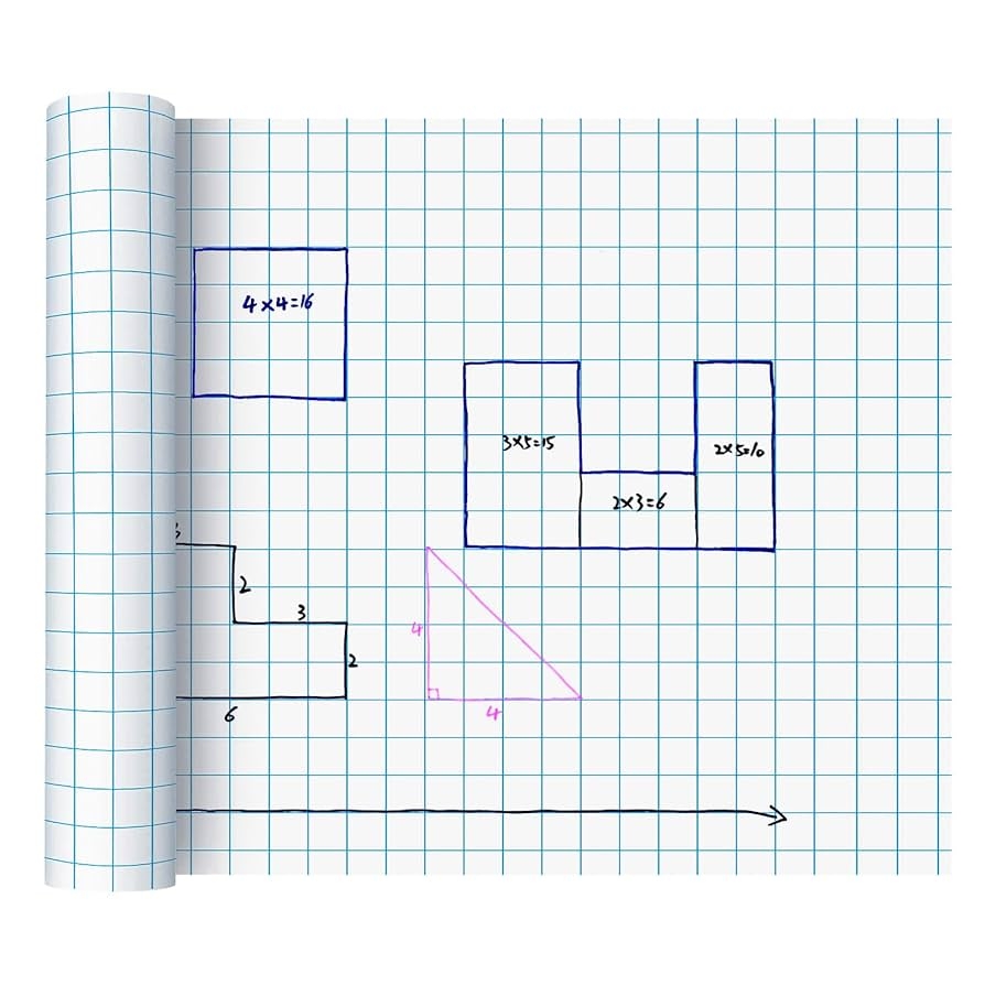 1 Inch Graph Paper For Kids