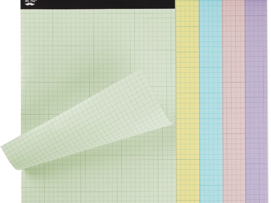 Amazon Mr Pen Pastel Graph Paper 1 Pad 11 x8 5 4x4 4 Squares Per Inch Pastel Colors 50 Sheets Grid Paper Graphing Paper Graph Paper Pad Grid Paper Pad Colored Graph Paper