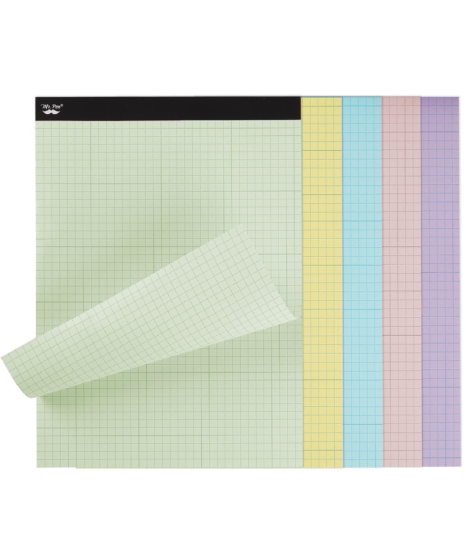 Amazon Mr Pen Pastel Graph Paper 1 Pad 11 x8 5 4x4 4 Squares Per Inch Pastel Colors 50 Sheets Grid Paper Graphing Paper Graph Paper Pad Grid Paper Pad Colored Graph Paper 
