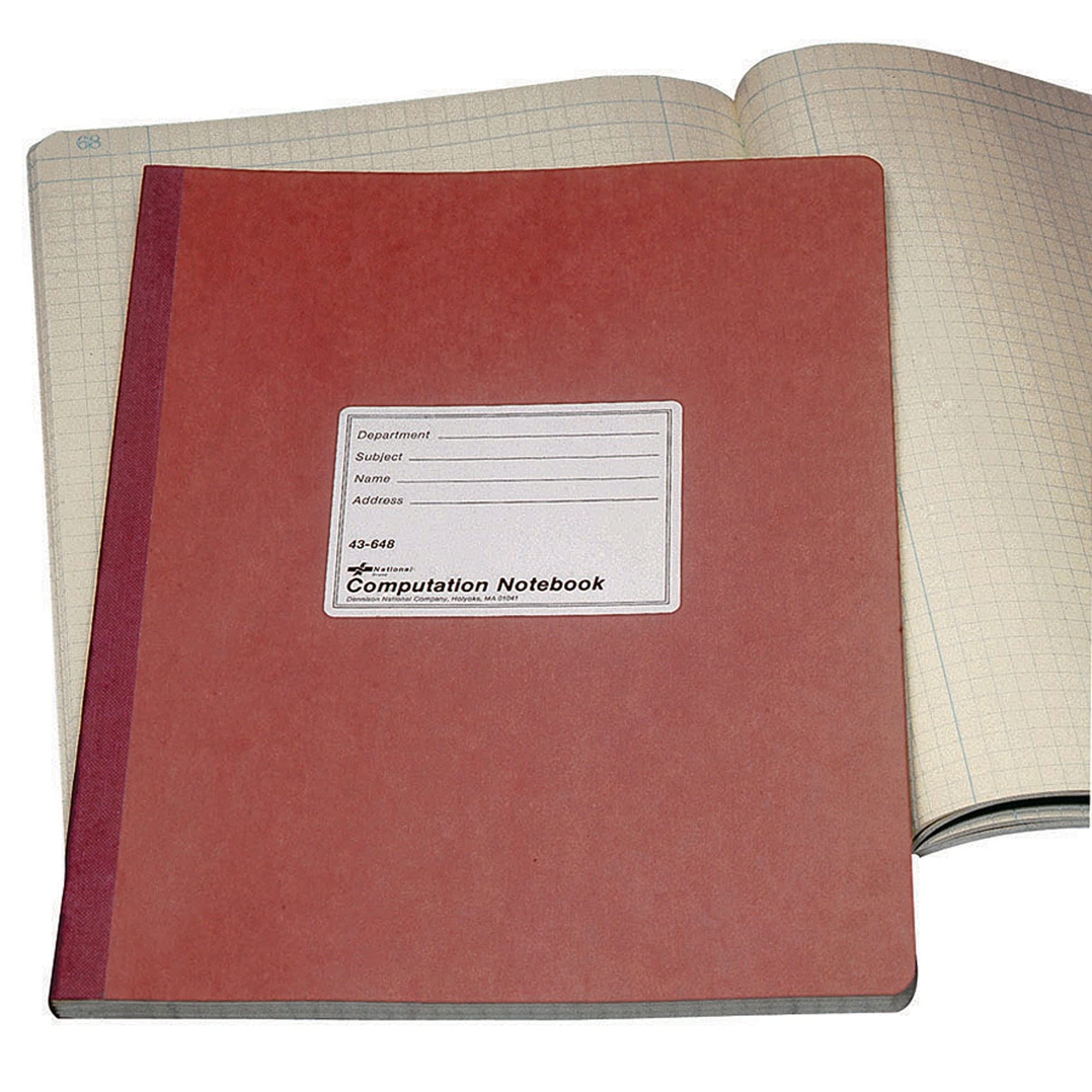 Amazon National Brand Computation Notebook 4 X 4 Quad Brown Green Paper 11 75 X 9 25 Inches 75 Sheets 43648 Science Laboratory Notebooks Office Products